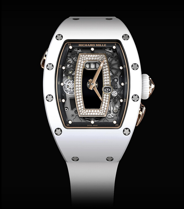 Replica Richard Mille RM037 Collection 2015 RM 037 Ladies White Ceramics Women Watch